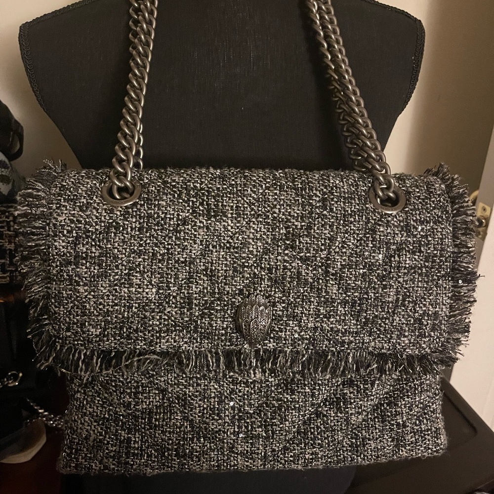 Pre-owned Kurt Geiger London  Medium Tweed Kensington handbag. Worn once.